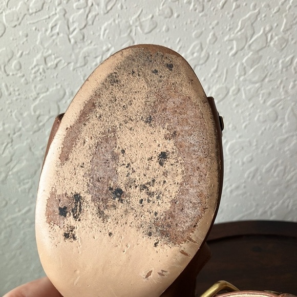 Coach: Brown Eddison G2503- adjustable ankle strap- Mule Heels- 5.5 - Picture 12 of 16